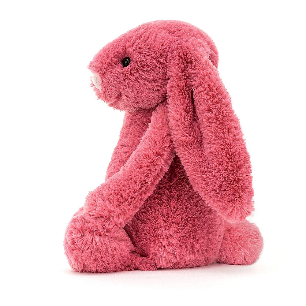 JellyCat Bashful Cerise Bunny - Medium H31cm 2 JellyCat Bashful Cerise Bunny - Medium H31cm - Image 2
