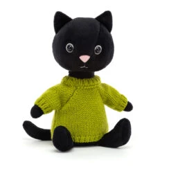 JellyCat Knitten Kitten Lime - H22cm