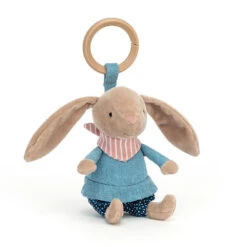 JellyCat Little Rambler Bunny Rattle