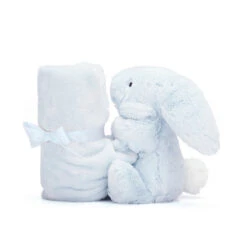 JellyCat Bashful Blue Bunny Soother -Jellycat Shop SOB444B 2