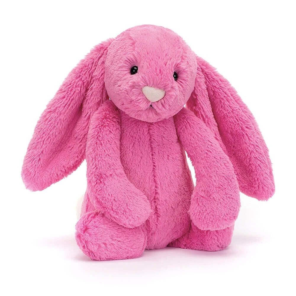 Jellycat Medium Bashful Hot Pink Bunny 1 Jellycat Medium Bashful Hot Pink Bunny