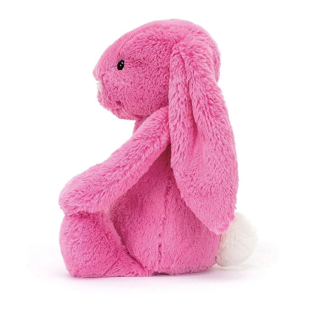Jellycat Medium Bashful Hot Pink Bunny 2 Jellycat Medium Bashful Hot Pink Bunny - Image 2