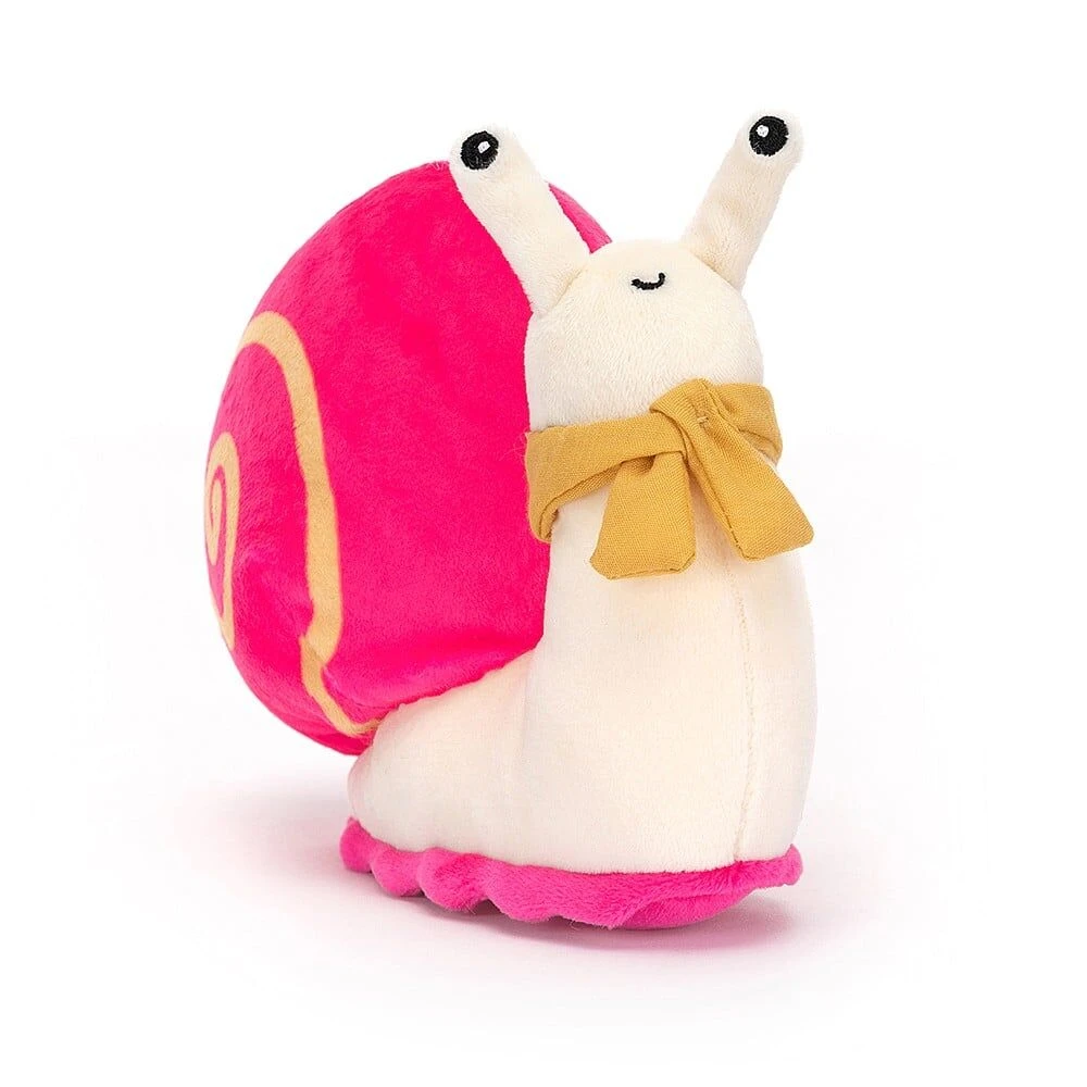 Jellycat Pink Escarfgot Snail 1 Jellycat Pink Escarfgot Snail