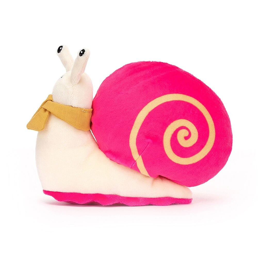 Jellycat Pink Escarfgot Snail 2 Jellycat Pink Escarfgot Snail - Image 2