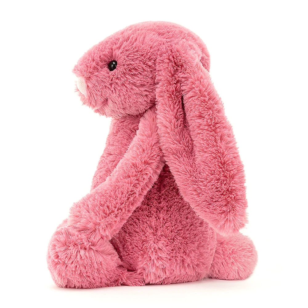 Jellycat Medium Bashful Cerise Bunny 2 Jellycat Medium Bashful Cerise Bunny - Image 2