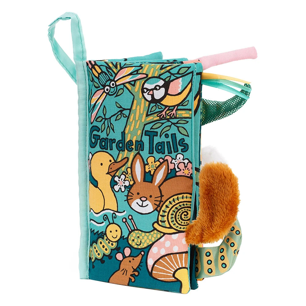 Jellycat Garden Tails Soft Fabric Book 1 Jellycat Garden Tails Soft Fabric Book