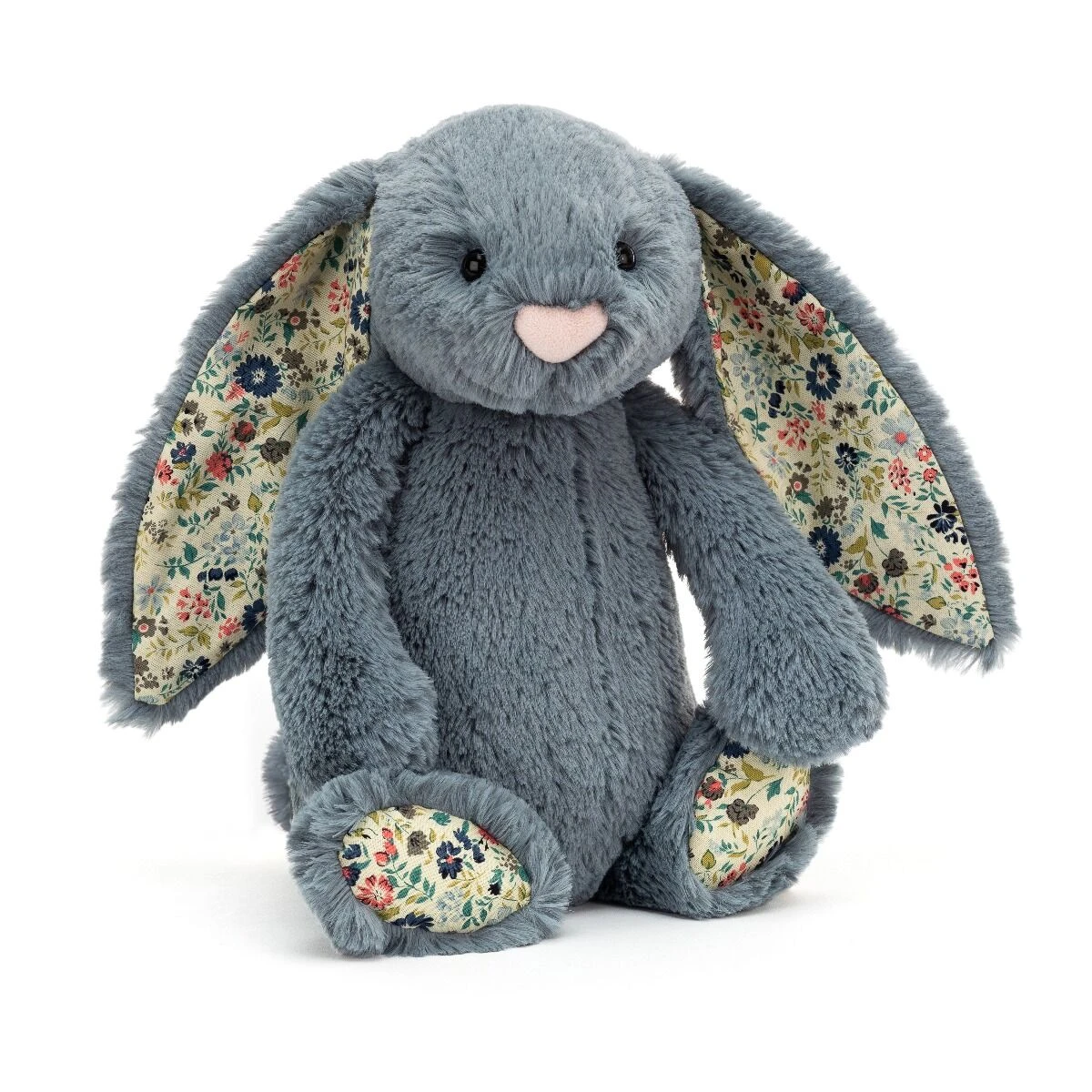 Jellycat Medium Blossom Dusky Blue Bunny 1 Jellycat Medium Blossom Dusky Blue Bunny