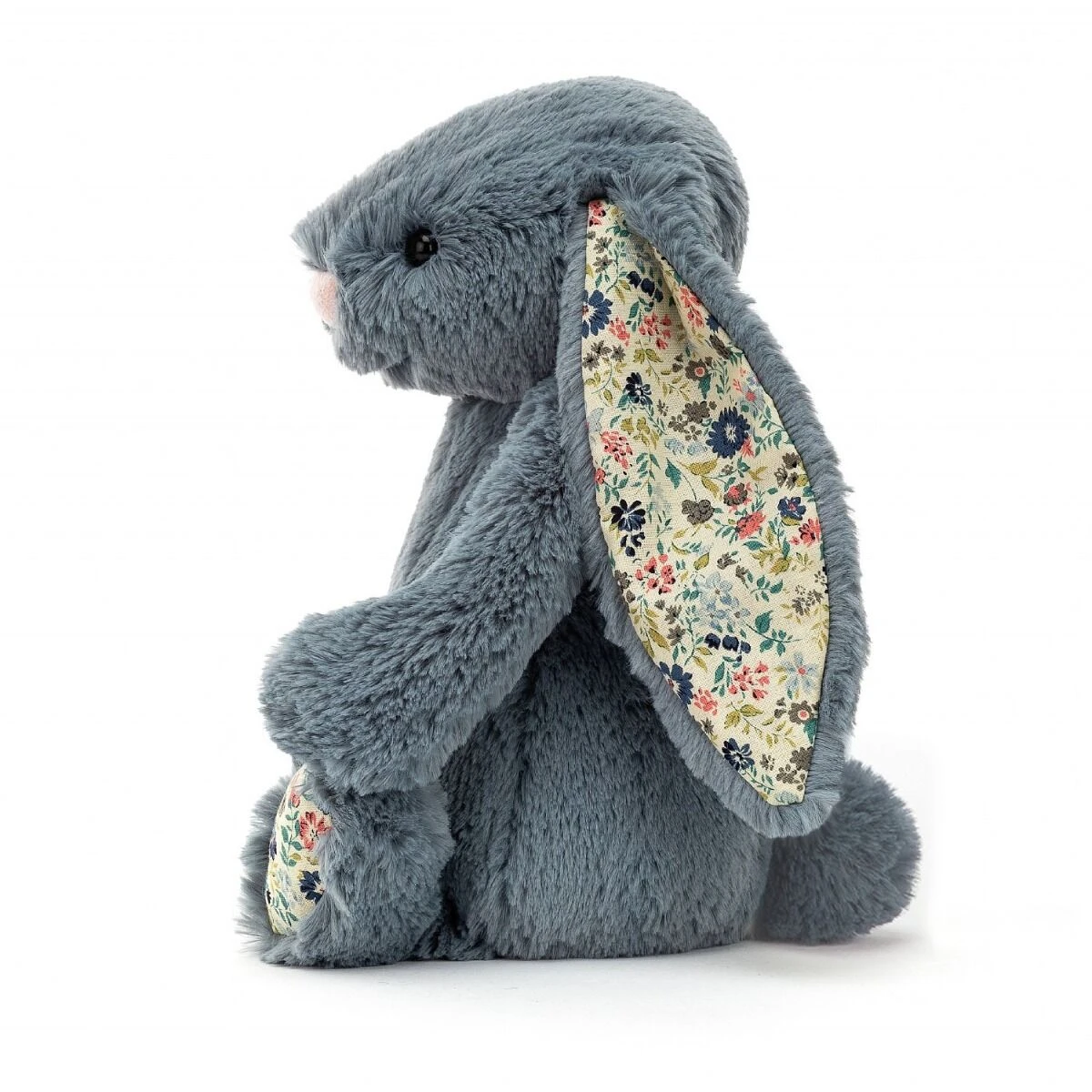 Jellycat Medium Blossom Dusky Blue Bunny 2 Jellycat Medium Blossom Dusky Blue Bunny - Image 2