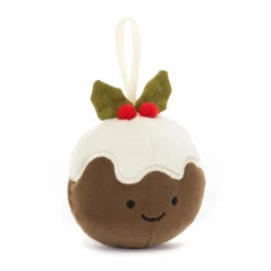 Jellycat Festive Folly Christmas Pudding -Jellycat Shop jellycat ffh6cp festive folly christmas pudding 4